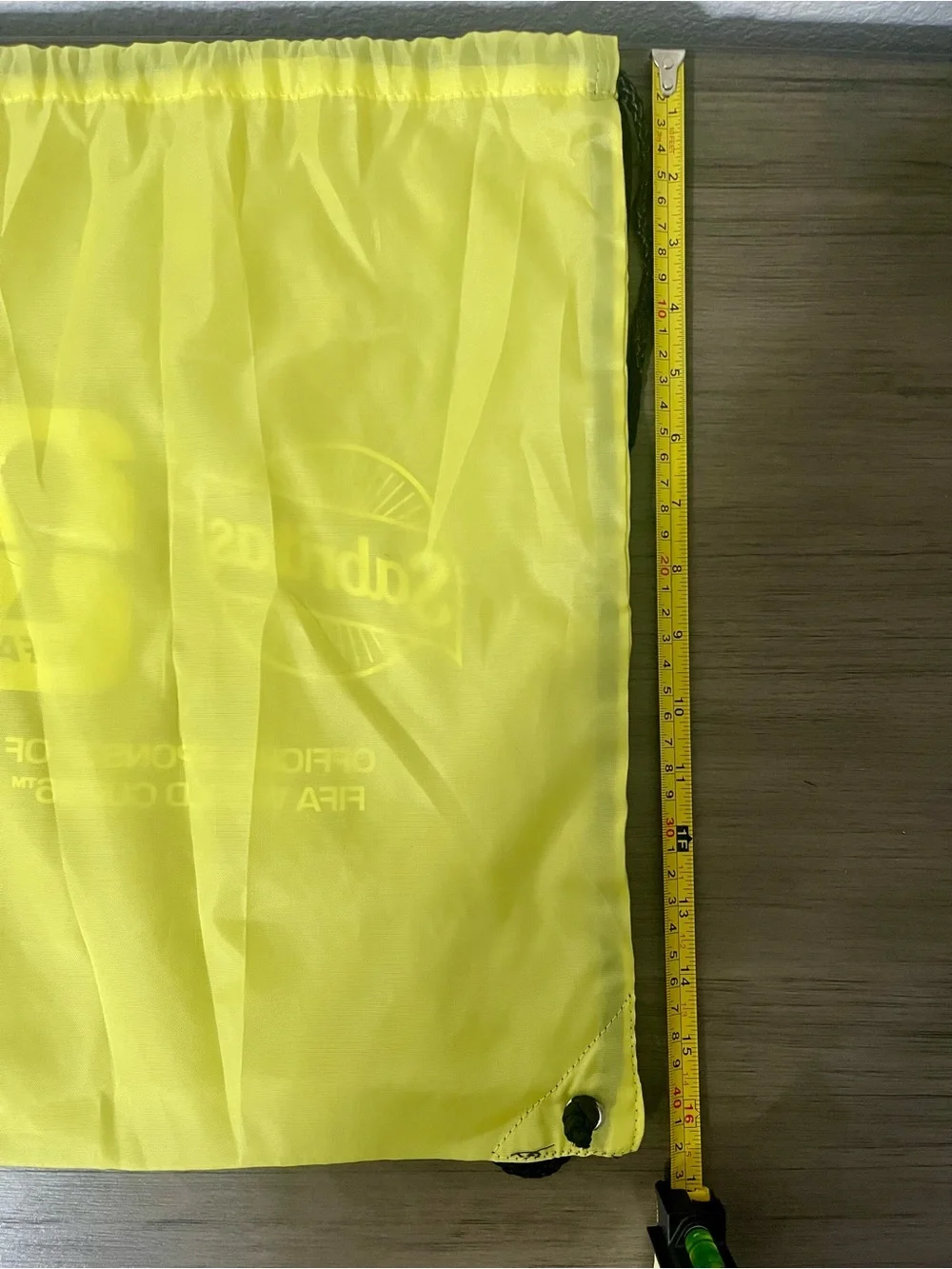 2026 World Cup Yellow Sabritas Drawstring Backpack